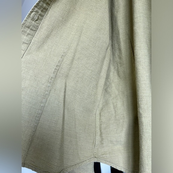 Vintage 90s Patagonia Yellow Organic Cotton Button Up Long Sleeve Shirt Large - Picture 9 of 10